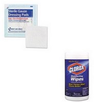 First Aid Gauze, Pads and Wipes