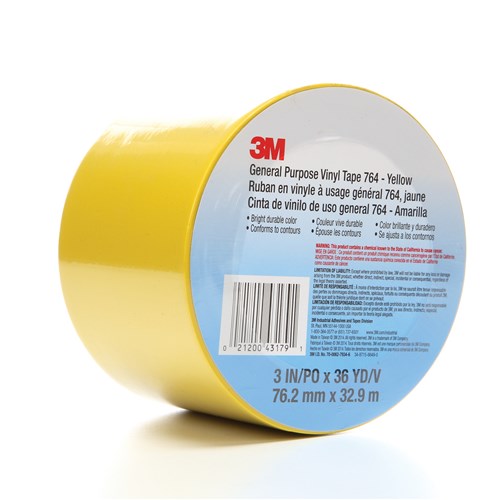 764 3X36YD 5MIL VINYL TAPE YELLOW