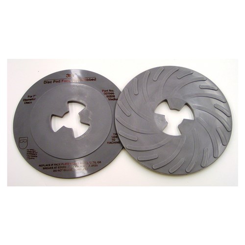 7" MED GRAY BACK UP PAD PLATE