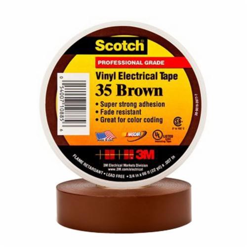 35 3/4X66FT VINYL ELECTRICAL TAPE BROWN