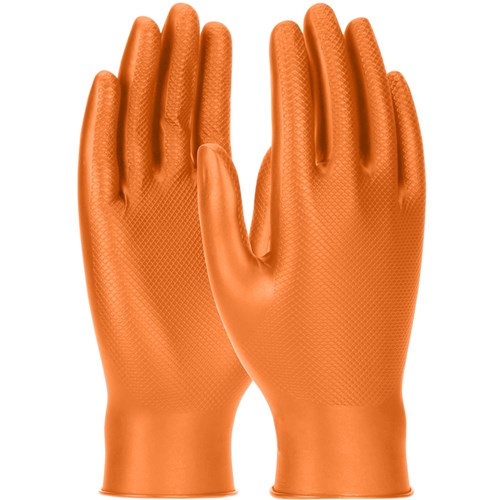 PK50 LG 6MIL GRIPPAZ ORG NITRILE GLOVE