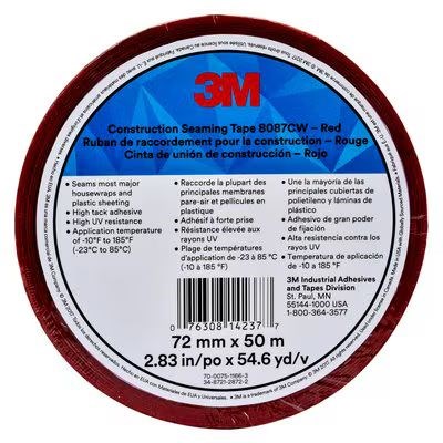 8087CW 99MMx50M SEAMING TAPE RED