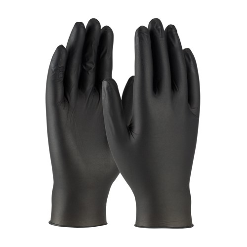 PK100 4MIL BLACK NITRILE GLOVE XL