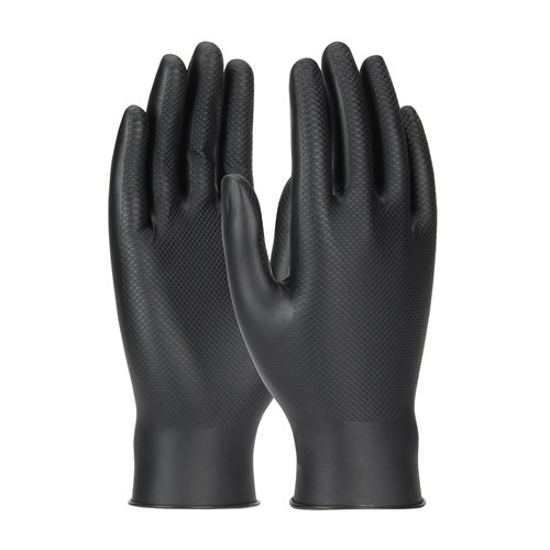 PK50 6MIL GRIPPAZ BLACK NITRILE GLOVE XL