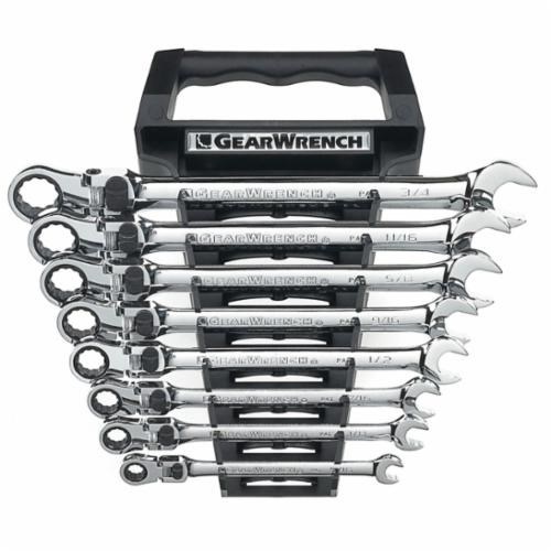 8PC SAE XL LOCKING FLEX GEARWRENCH SET