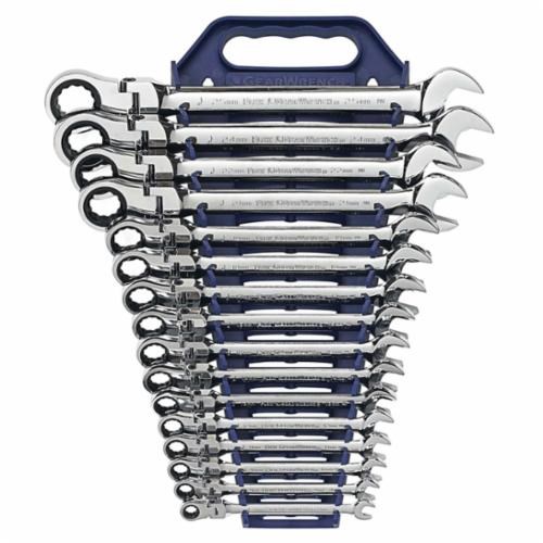 16PC SET WRENCH RATCHET COMB FLEX METRIC