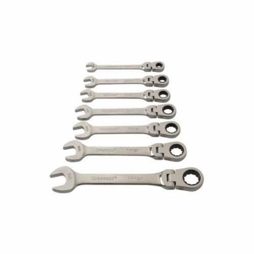 7PC PIVOT HEAD RATCHET COMB WRENCH SET