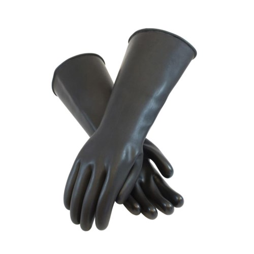 17" 44MIL BLACK LATEX GLOVE XL