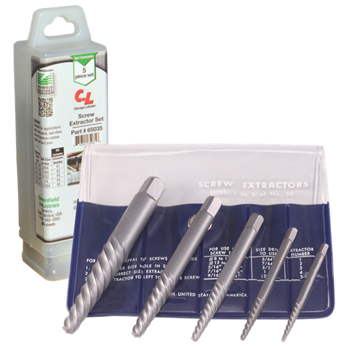 1815 SCREW EXTRACTOR SET (#1-5)