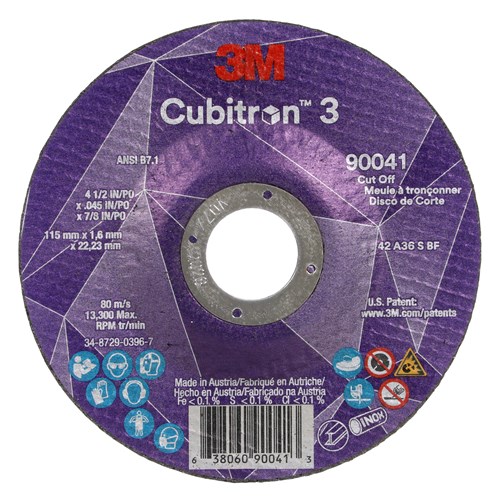 4-1/2X.045X7/8 36+ T27 CUB3 CUTOFF WHEEL