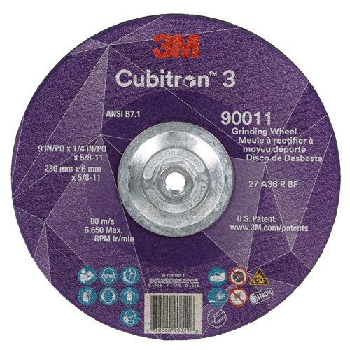 9X1/4X5/8 36+ T27 CUB3 GRINDING WHEEL