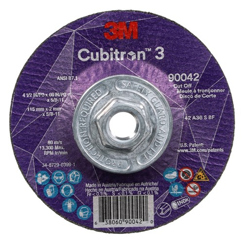 4-1/2X.090X5/8-11 36+ T27 CUB3 CUT WHEEL