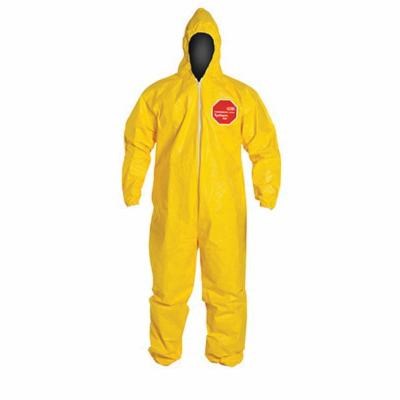 2XL TYCHEM QC COVERALL (YELLOW)