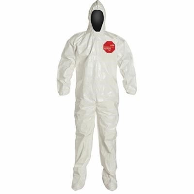 L TYCHEM SL COVERALL W/HOOD & BOOTS