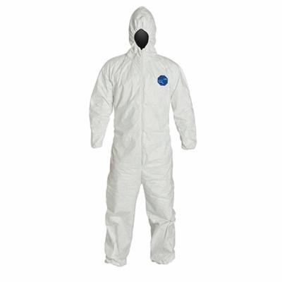 TYVEK WHITE COVERALL W/HOOD (XL)