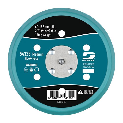 6" HOOK FACE VAC DISC PAD