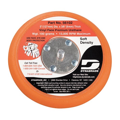 5" SOFT DISC PAD 5/16-24 MALE