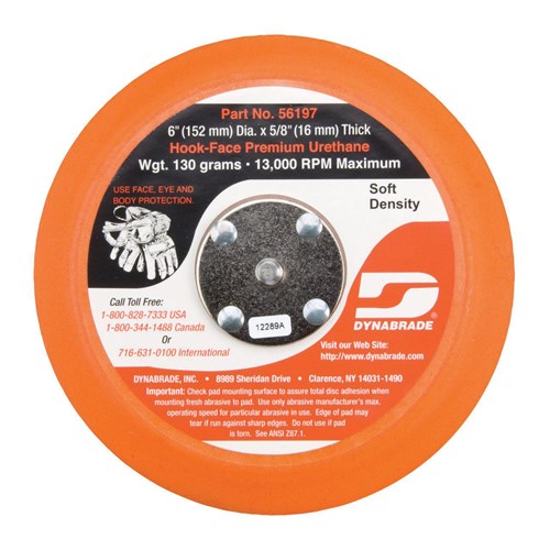 6" NON-VAC DISC PAD