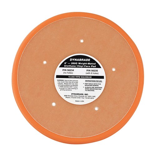 8" NON-VAC DISC PAD 5 SCREW-MOUNT