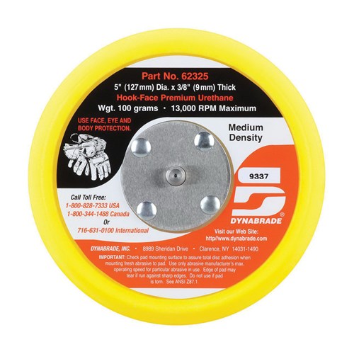 5" NON-VAC SHORT HOOK MED DENSITY PAD