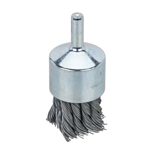 KNOT WIRE END BRUSH 1-1/8X.014X7/8 STEEL