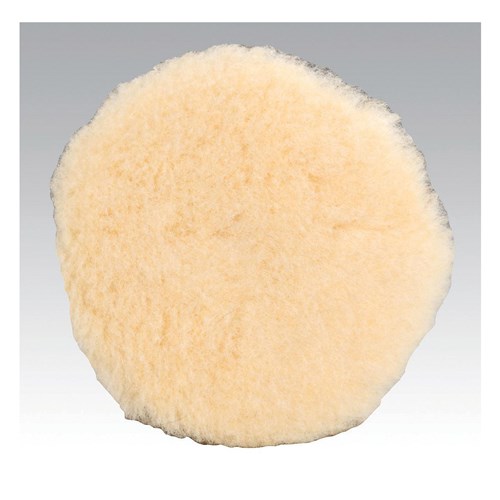 5" POLISHING PAD, NATURAL SHEEPSKIN WOOL