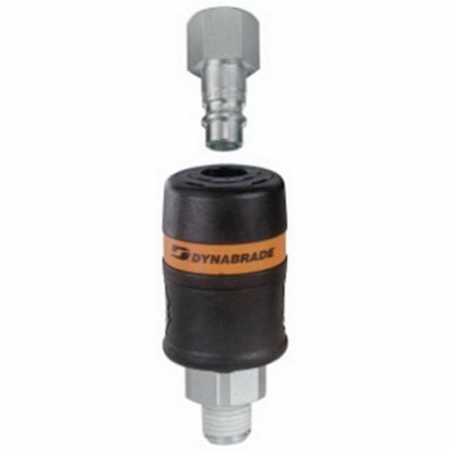 1/4" SAFETY MALE COUPLER W/FEMALE PLUG