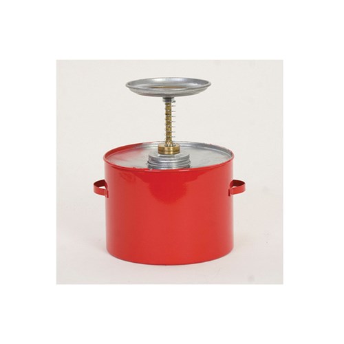 4QT RED SAFETY PLUNGER CAN