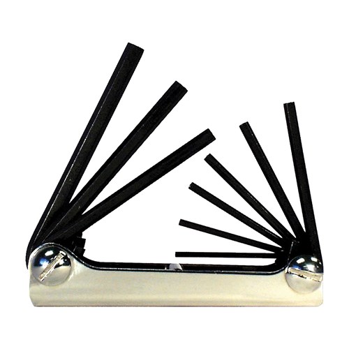 91 9PC FOLD-UP HEX KEY SET (5/64-1/4)