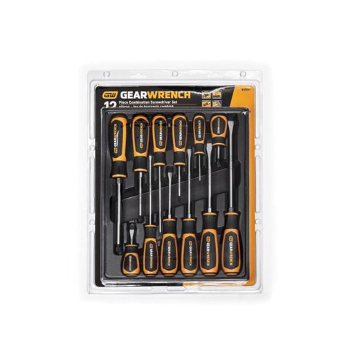 12PC SET SCREWDRIVER DUAL MAT PHLP SLT