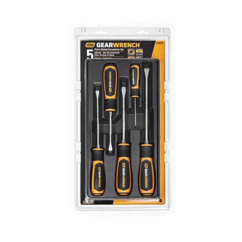 5PC SET SCREWDRIVER DUAL MAT SLT