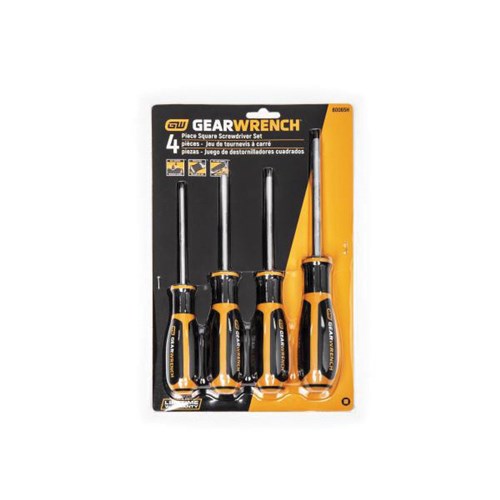 4PC LONG SQUARE PT SCREWDRIVER SET