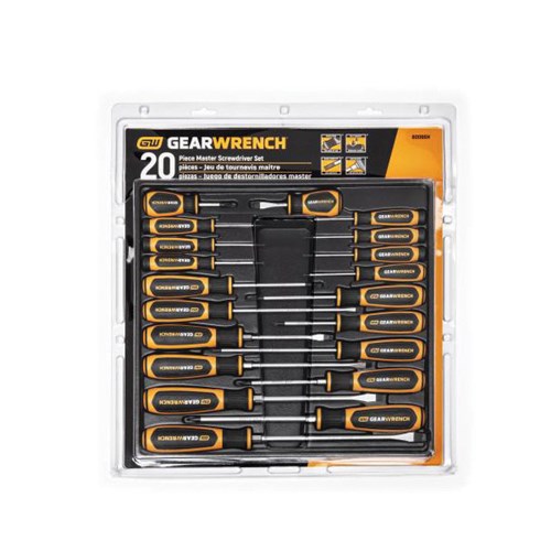 20PC SET SCREWDRIVER DUAL MAT MSTR