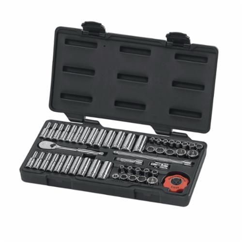 51PC SAE/MM STD&DP SOCKET SET 12PT-1/4DR