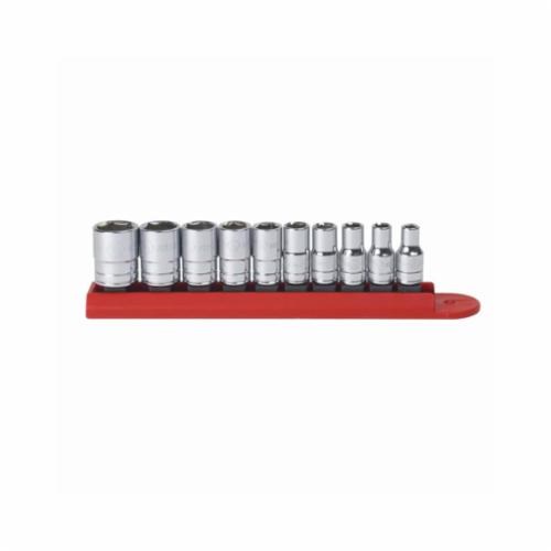 10PC STANDARD SAE SOCKET SET (6PT-1/4DR)