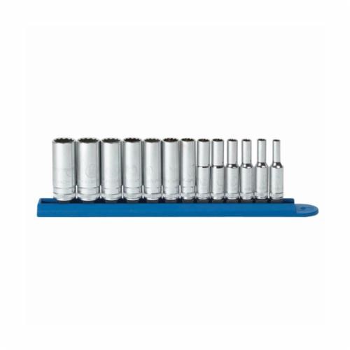 13PC DEEP METRIC SOCKET SET (12PT-1/4DR)