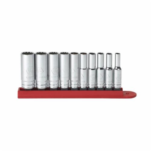 10PC DEEP SAE SOCKET SET (12PT-1/4DR)