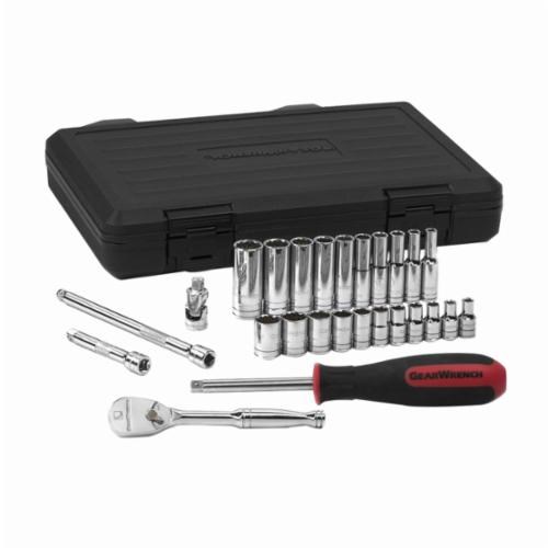 26PC SAE SOCKET SET (12PT-1/4DR)