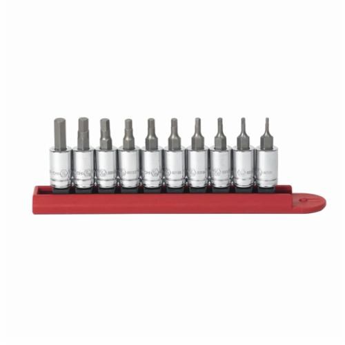 10PC HEX BIT SAE SOCKET SET (1/4DR)