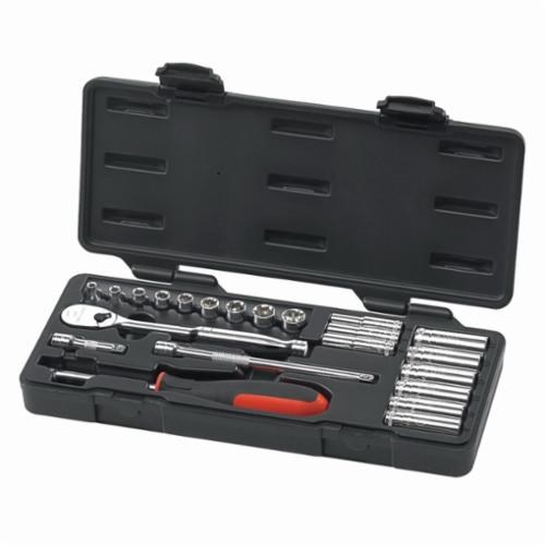 22PC STD&DP MECHANICS TOOL 6&12PT-1/4DR