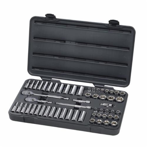 57PC STD&DP MECHANICS TOOL SET 6PT-3/8DR