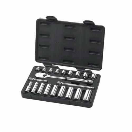 21PC SAE SOCKET SET (6&12PT-3/8DR)