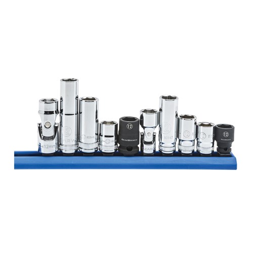 12MM 10PC SOCKET SET (6PT-1/4&3/8DR)