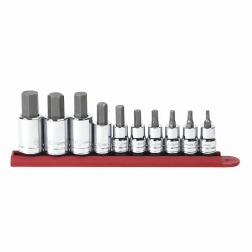 10PC HEX BIT SAE SOCKET SET (3/8&1/2DR)