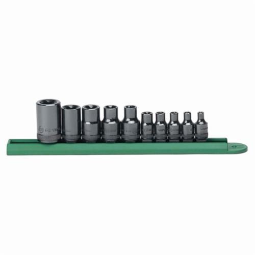 10PC EXTERNAL SOCKET SET (1/4,3/8&1/2DR)