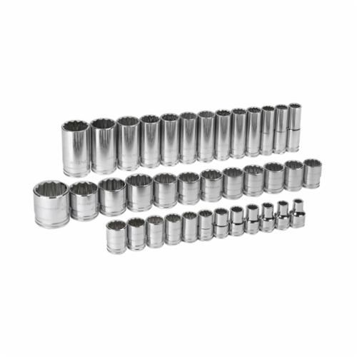 37PC STD&DP METRIC SOCKET SET 12PT-1/2DR