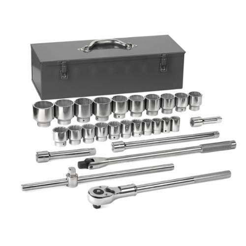 27PC SAE MECHANICS TOOL SET (12PT-3/4DR)