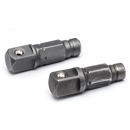 2PC SLIM HEAD RATCHET TANG ADAPTER 1/4DR