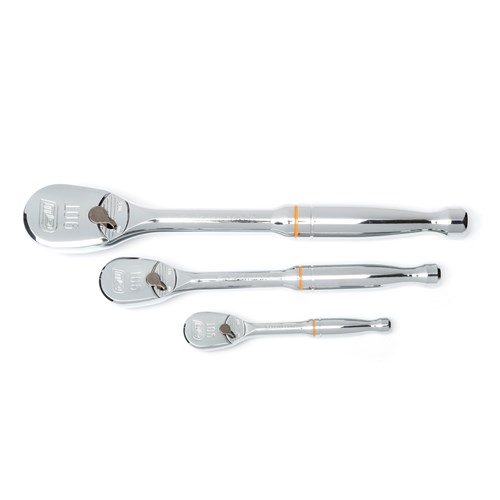 3PC 90T TEARDROP RATCHET (1/4,3/8&1/2DR)