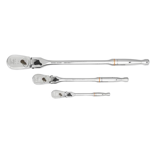 3PC 90T LOCK FLEX HEAD TEARDROP RATCHET